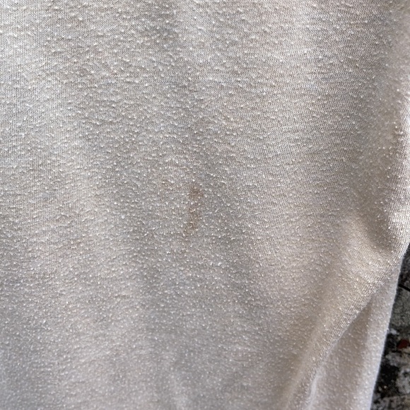 80s Genesis Duke T-shirt Single Stitch Tan M Band Tee Shirt Flawed Koechlin VTG - Picture 13 of 15